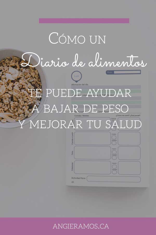 Cómo un diario de alimentos te ayuda a perder peso 